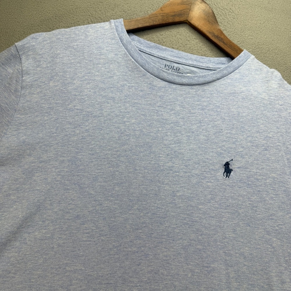 Polo Ralph Lauren Classic Fit T-Shirt Boys L Blue Cotton Short Sleeve Tee Preppy